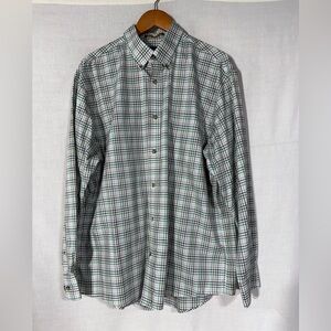 Cabela's Green and Blue Plaid Casual Shirt Size XLT
